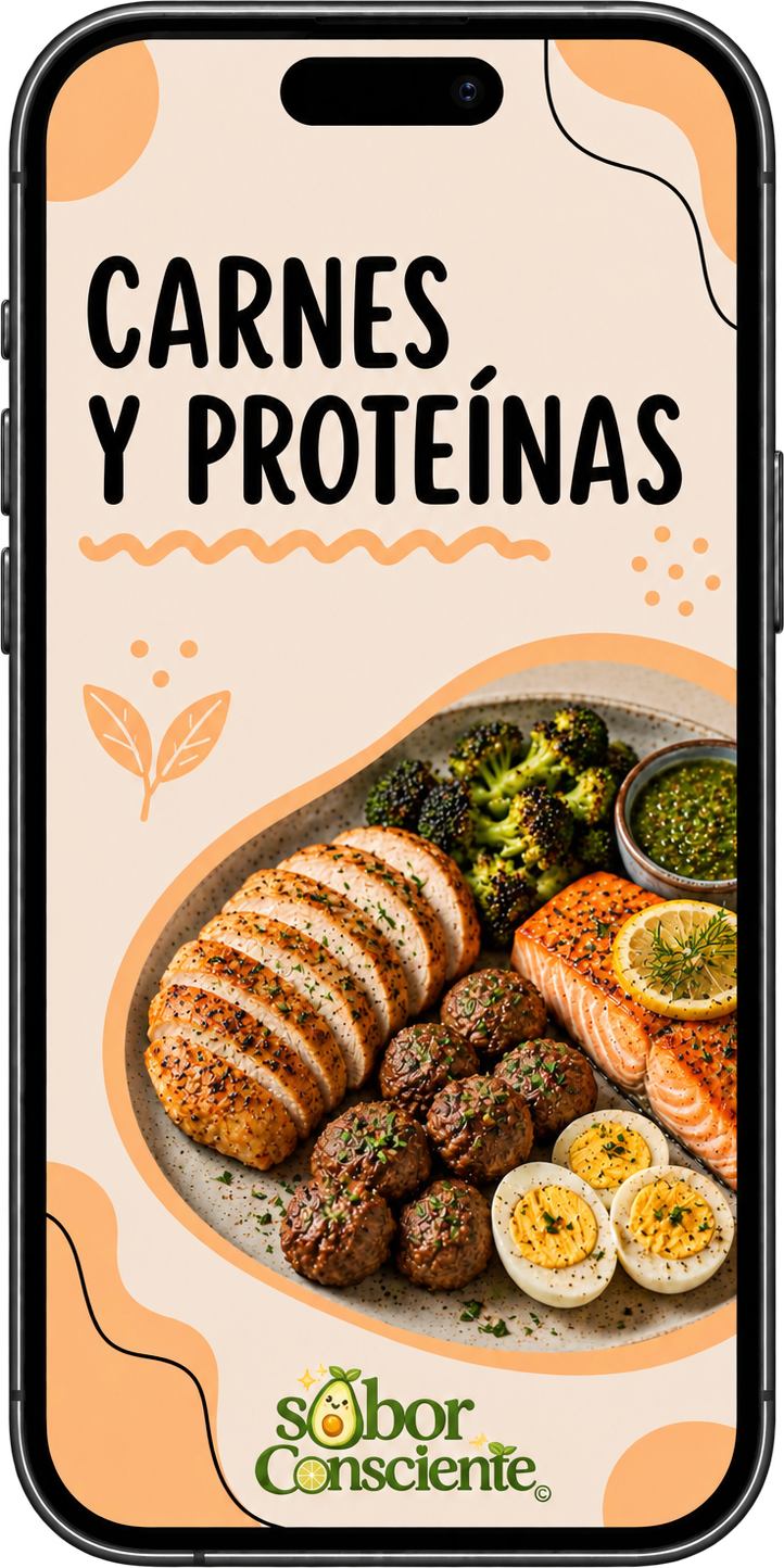 Portada de Carnes y proteínas